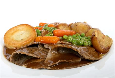 Traditional English Roast With Yorkshire Pudding And Summer Veg Free Photo Download Freeimages