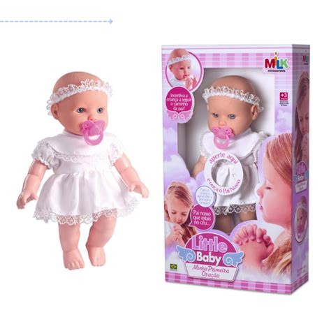 Boneca Oração bebe que Reza Ora pai nosso brinquedo bonecona fala nenem