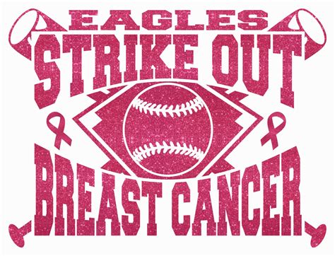 Custom Strike Out Baseball Softball Breast Cancer Awareness Etsy