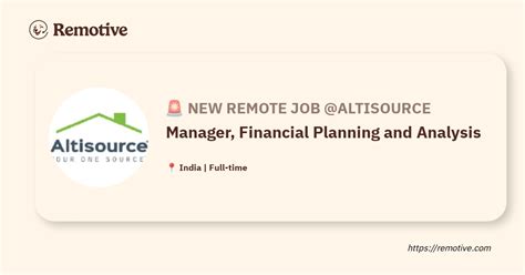 hiring manager financial planning  analysis  altisource