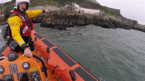 Plymouth Rnli Assist Three Men And A Dog Rnli