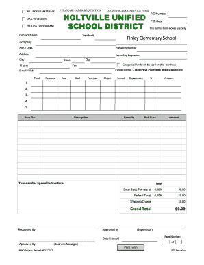 Fillable Online Purchase Order Sharpschool Fax Email Print Pdffiller