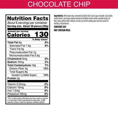 Bear Naked Crunchy Granola Bites Chocolate Chip Oz