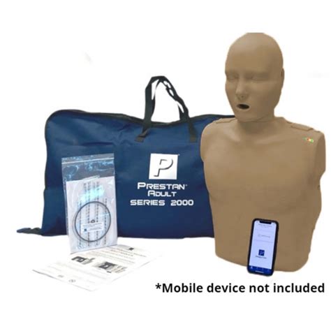 Prestan Adult 2000 Manikin Cpr Feedback Single Dark Skin Medserv