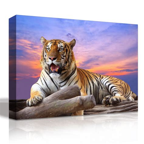 Tiger Canvas Tiger Wall Art Tiger Print Tiger Wall Decor - Etsy