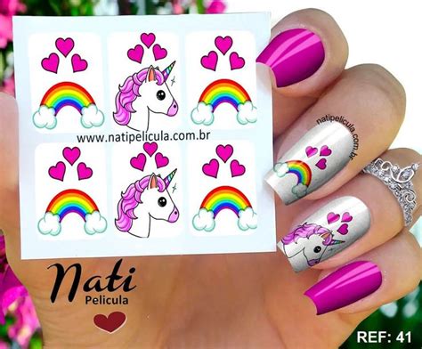 Pin de Melissa Zambrano em Stickers de uñas Decalques para unhas