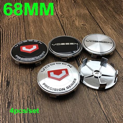 Pcs Set Car Logo For Vossen Mm Pvc Wheel Center Caps Auto Decoration