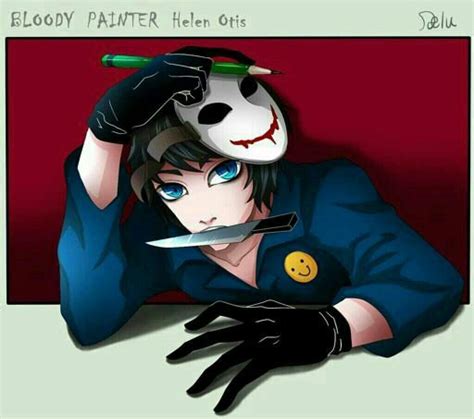 Bloody Painterhelen Otis Wiki Creepypastas Amino Amino