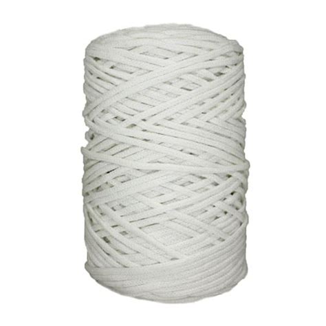 Cordon coton tressé 3mm Blanc Comptoir du Fil