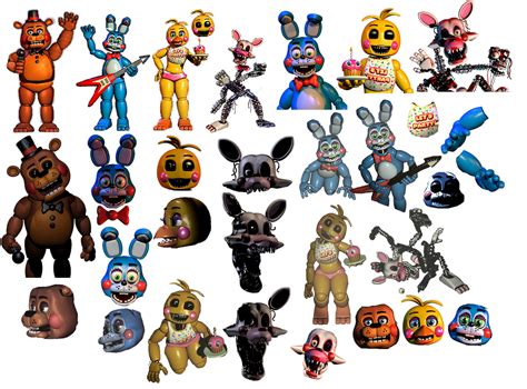 Fnaf 2 Animatronics Pt 1 By Wanderingbonzi On Deviantart