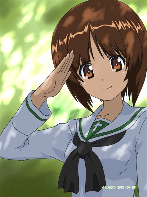 Nishizumi Miho Girls Und Panzer Drawn By Naotosi Danbooru