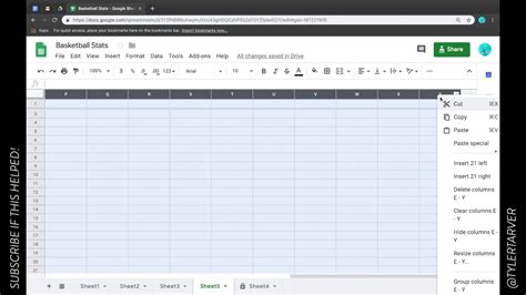 How To Delete Rows And Columns Google Sheets Youtube