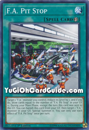 Yu Gi Oh Fa Pit Stop