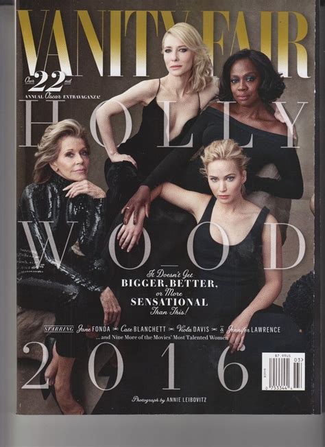 Hollywood 2016 Vanity Fair Magazine No Label Jane Fonda Jennifer