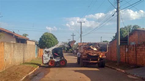 Servi Os P Blicos Faz Limpeza E Manuten O Das Vias Em Nova Andradina