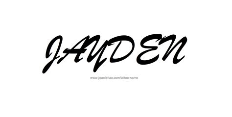 Jayden Name Tattoo Designs