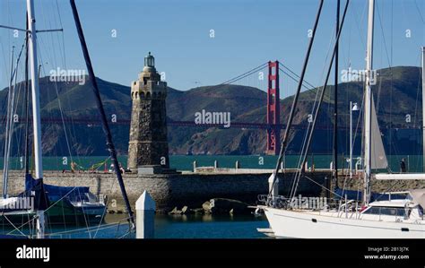 Marina District Lighthouse Or St Francis Lighthouse With The Golden