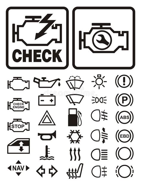 Auto Warning Symbols