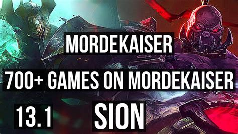 MORDEKAISER Vs SION TOP 700 Games 1 2M Mastery 6 2 7 EUW