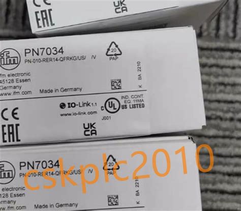 1 PCS NEW IN BOX IFM Pressure Sensor PN7034 EBay