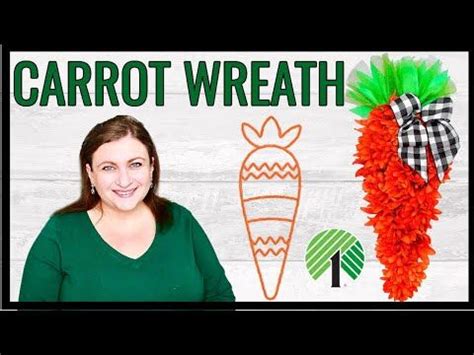 How To Make A Floral Carrot Wreath Tutorial Easter Spring Diy Dollar