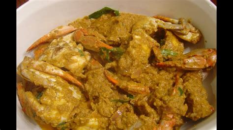 Crab Curry Nandu Kulambu In Tamil Youtube