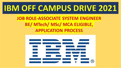 IBM RECRUITMENT FOR FRESHERS I IBM RECRUITMENT 2021 I IBM OFF CAMPUS