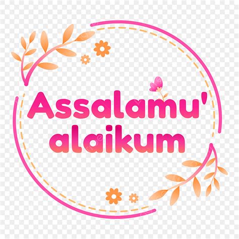 H Nh Nh Ch Assalamu Alaikum Png Vector Psd V Bi U T Ng T I V