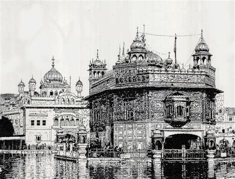 Golden Temple Sketch at PaintingValley.com | Explore collection of ...