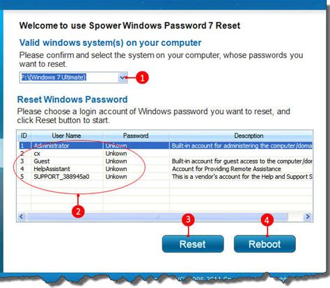 Windows 7 Password Recovery