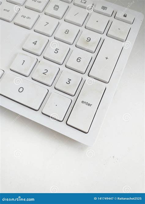 Modern Aluminum Sleek Keyboard With Soft Focus Stock Image Image Of