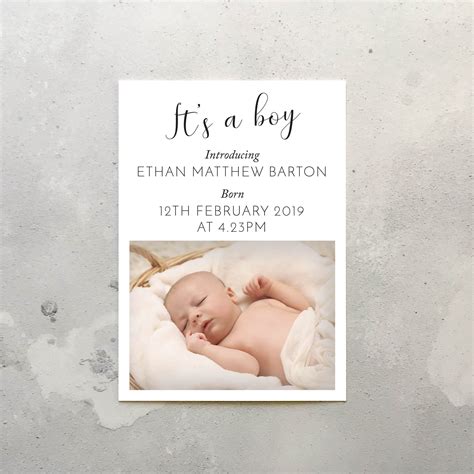 Free Printable Customizable Birth Announcement Templates Off