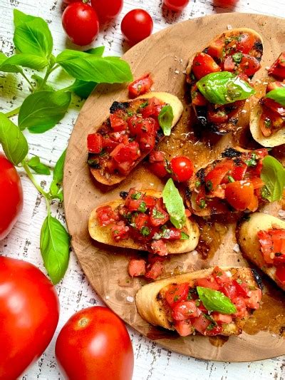 Bruschetta With Tomato And Basil