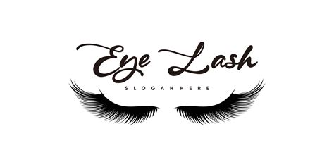 Eyelash Logo Design With Style And Creative Concept 11854983 Vector Art