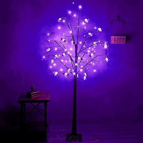 Amazon Twinkle Star Ft Halloween Decorations Black Spooky Tree