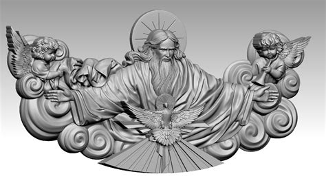 The Triune God Reliefs 3d Model 3d Printable Cgtrader