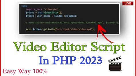 How To Create Video Editor Script In PHP Language With Ffmpeg 2023