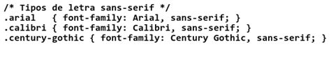 8 Tipos De Letra Sans Serif Tutorial De CSS Picuino
