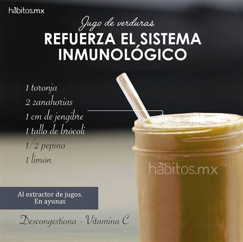 Jugo De Verduras Para Reforzar El Sistema InmulolÓgico Hábitos Health Coaching