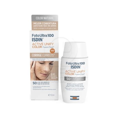 ISDIN Foto Ultra 100 Active Unify Color Fusion Fluid SPF50 Αντηλιακό