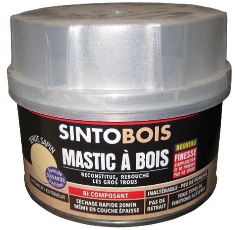 Mastic Bois Sintobois Fin Sapin Durcisseur Bo Te Ml G