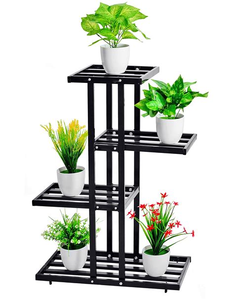 The Best Collection Of Four Tier Metal Plant Stands