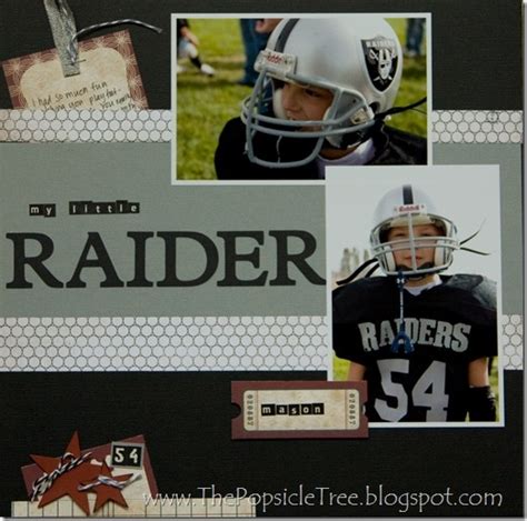 Raider Scrapbook Page Scrapbook Pages Scrapbooking Cloth Paper