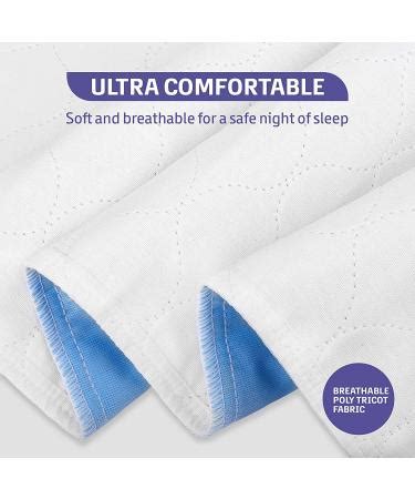 Washable Bed Pads 34 X 36 2 Pack Heavy Absorbency Reusable