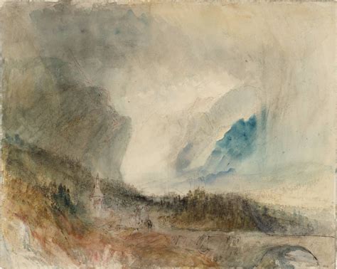 Joseph Mallord William Turner Storm In The St Gotthard Pass The