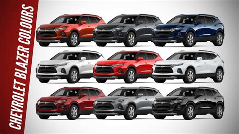 Chevrolet Blazer Suv All Colour Option Images Autobics Youtube