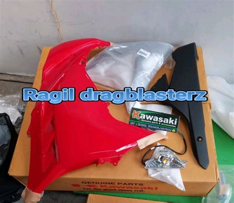 Jual Fairing Atas Bawah Ninja 250 Fi Set Kanan Merah Original Di Lapak