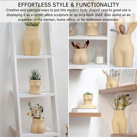 Butt Planter Body Vase Female Form Cheeky Flower Vases W Drainage