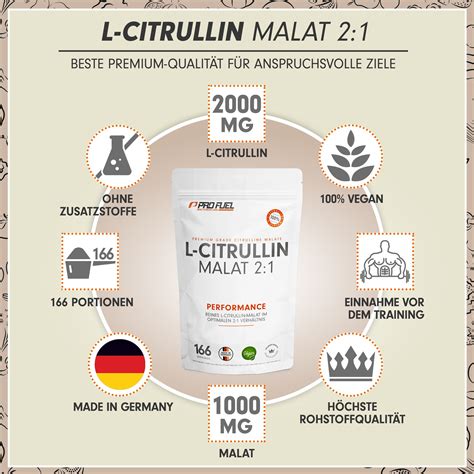 ProFuel L Citrullin Malat 2 1 Pulver 500 G Shop Apotheke