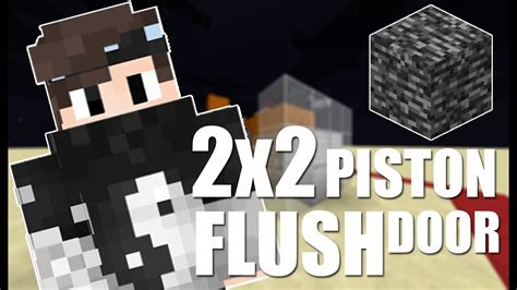 How To Make A 2x2 Flush Piston Door In Bedrock Minecraft 114 Youtube